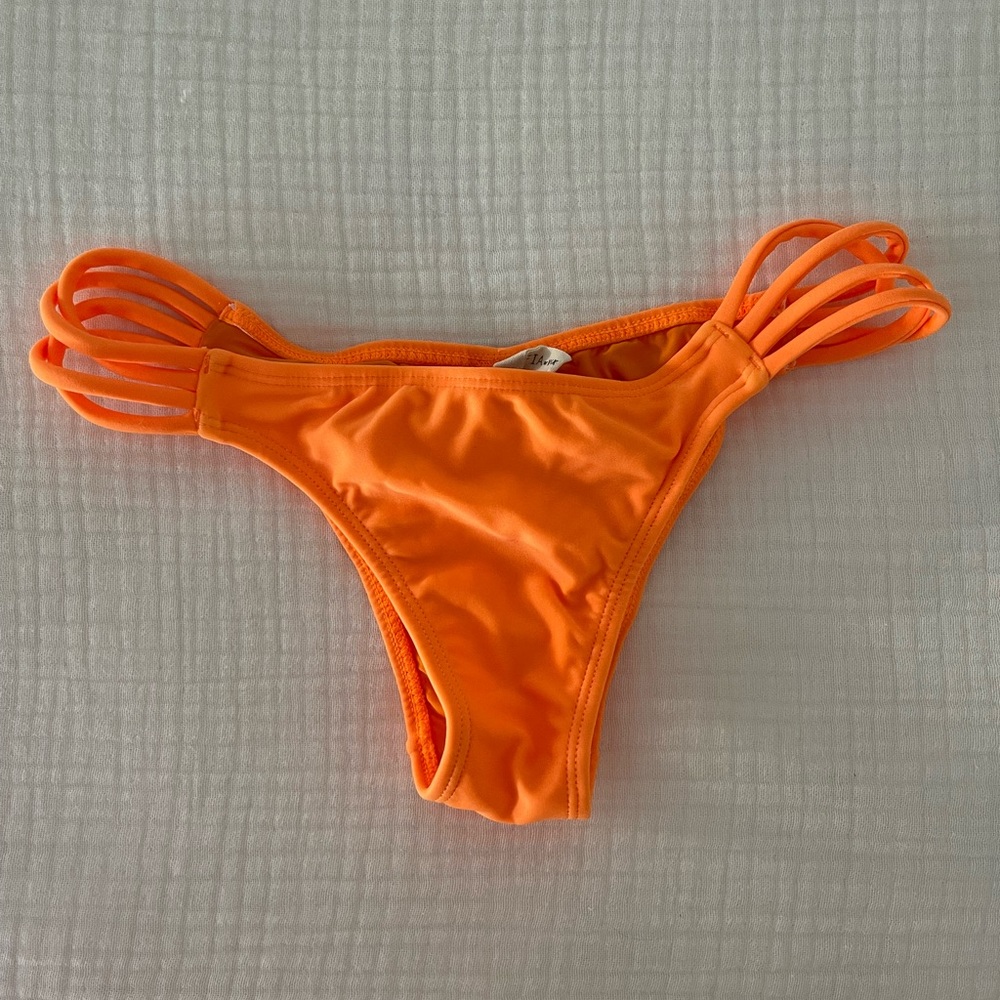 Sofia by VIX neon orange bikini bottoms, Medium